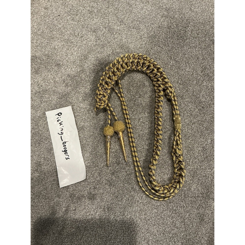 Original‎ US NAVY DRESS AIGUILLETTE: SYNTHETIC GOLD (Military Issue)